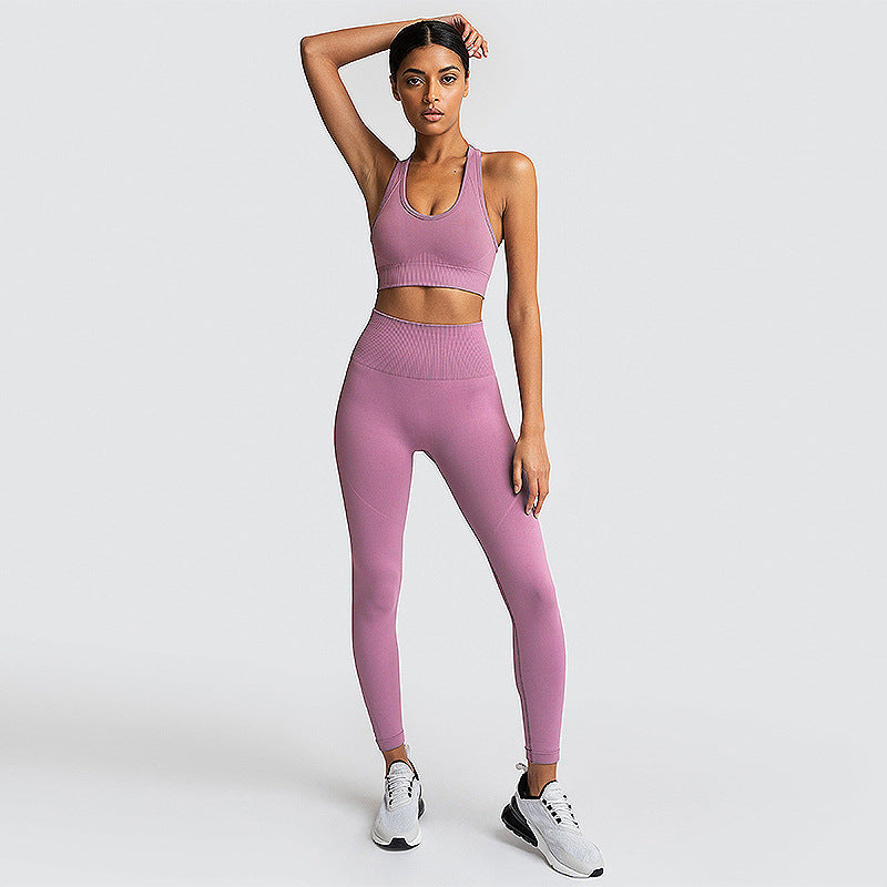 Women's Seamless Knitted Hip Lifting Yoga Suit 2251383200355