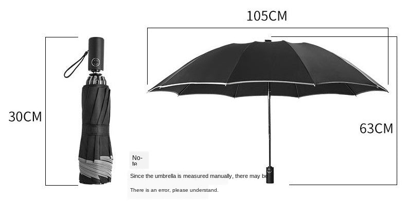 Inverted Umbrella Travel Portable Windproof Folding Umbrella,10Ribs Auto  Close Umbrella,Reflective Stripes For Night Safety 