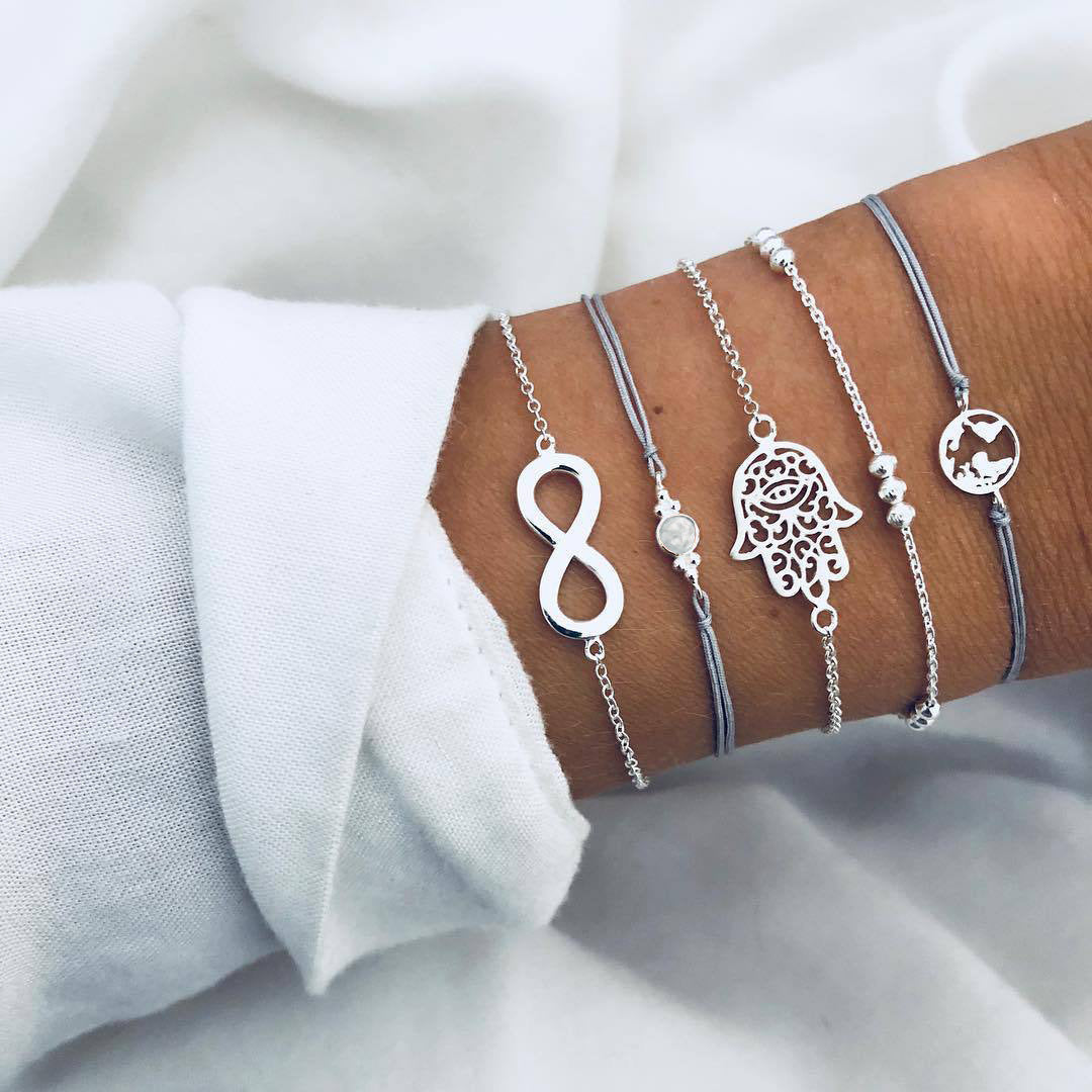Bohemian Bracelets & Bangles Set Vintage Bead Boho Charm Bracelet For Women Jewelry Accessories Pulseras Mujer Bijoux Femme 2