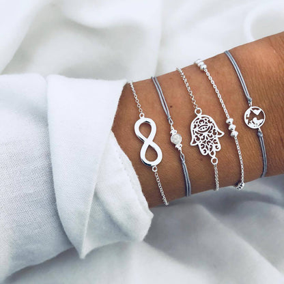 Bohemian Bracelets & Bangles Set Vintage Bead Boho Charm Bracelet For Women Jewelry Accessories Pulseras Mujer Bijoux Femme 2