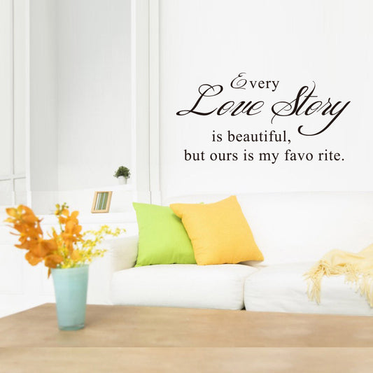 Every Love Storyy Printed Wall Stickers Proverbs English Poetry 225c59ed 435a 4675 b264 d733761bc442