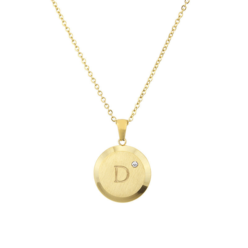 New Jewelry 26 Letter Necklace Diamond Pendant 225dccbc f26c 4dea 9b27 6111da50f31d