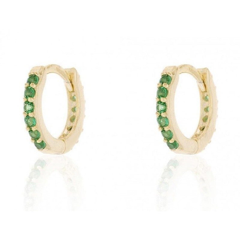 Exquisite Zircon Inlaid Earrings 226113506032