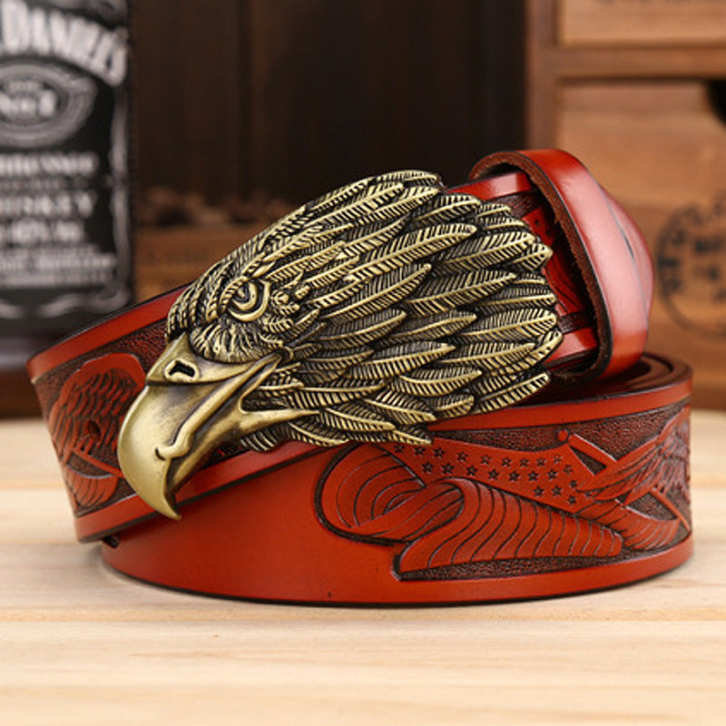 Men's Fashion Eagle Leather Belt 22665649 f82f 42bc 8b91 ac537646669d
