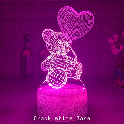 3D Lamp Acrylic USB LED Night Lights Neon Sign Lamp Xmas Christmas Decorations For Home Bedroom Birthday Decor Valentines Day Gifts - HD Wireless Product #9