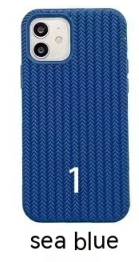Liquid Silicone Woven Pattern Phone Case - 图片 11