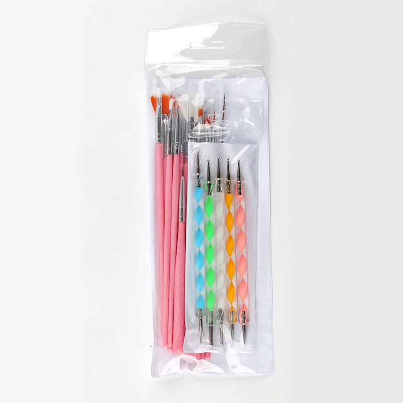 Nail Brush 20 Sets Of Color Painting Light Therapy Point Drill Pen 2283127337625