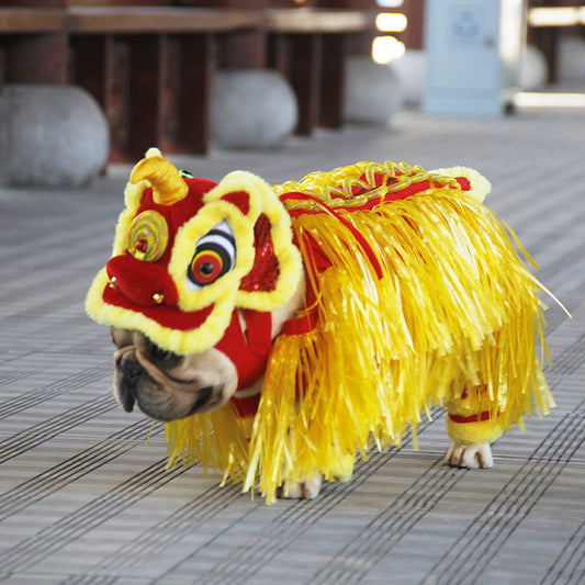 New Year Transformed Into Pet Clothing Lion Dance Costume 228df674 7b0b 4071 bc04 0f8648407b83