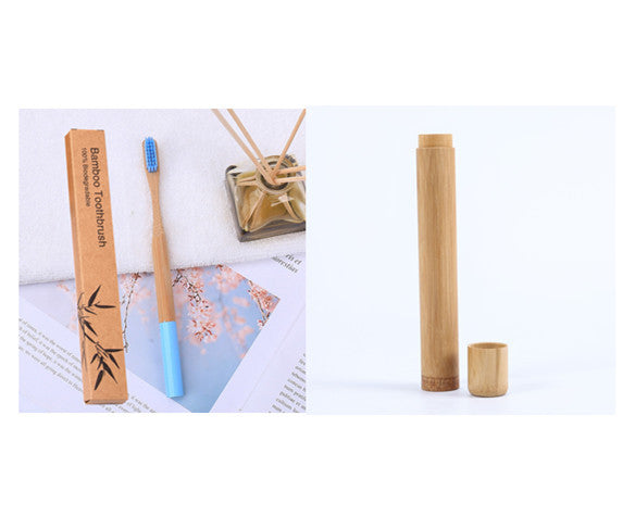 Natural bamboo handle round bamboo toothbrush 228eca89 c35b 44f3 b554 87eb00089959