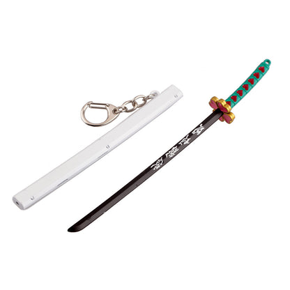 Japanese Wheel Knife With Sheath Sword Weapon Model Metal Keychains 229502ff e43c 41bd a97c a60763c8b363