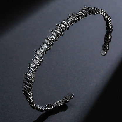 European and American bracelets light luxury micro-inlaid zircon bracelet ladies simple hand jewelry fashion bracelet 2296610