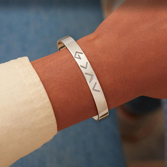 Women's Flat Head Character High Fashion Simple Stainless Steel Bracelet 2296f5a1 430c 469c 9d01 269e255b71c3