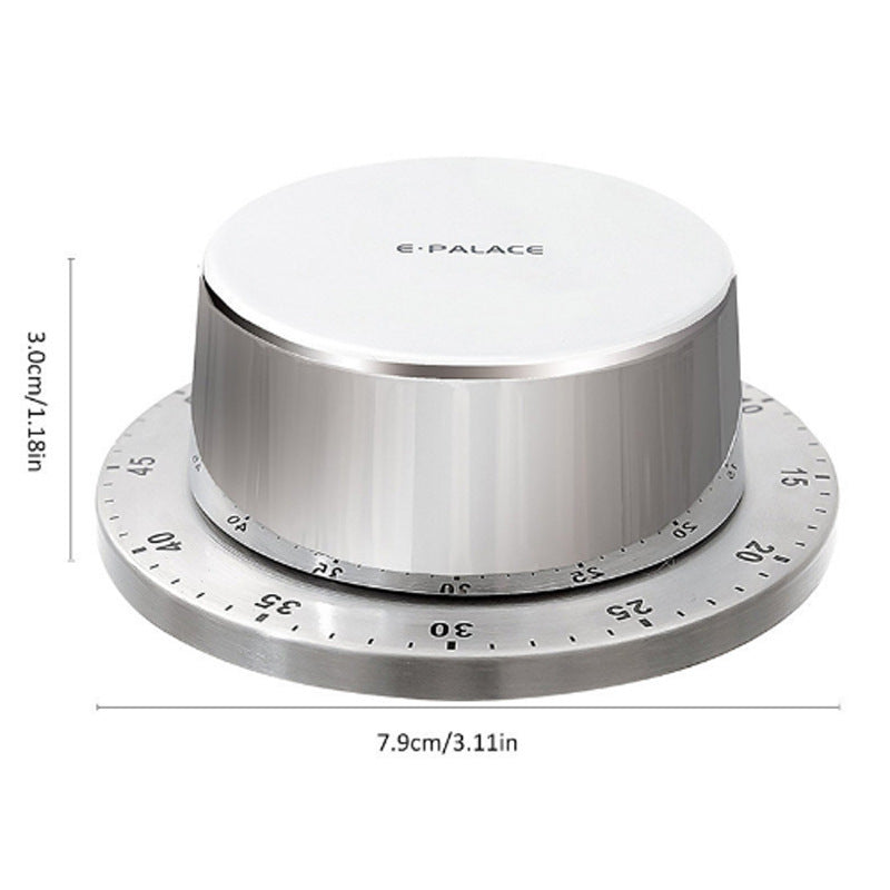 Kitchen Stainless Steel Mechanical Timer Alarm Clock Reminder 2297947040292