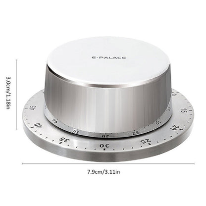 Kitchen Stainless Steel Mechanical Timer Alarm Clock Reminder 2297947040292