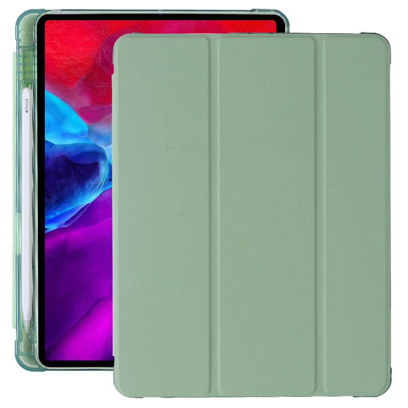 Compatible with Apple, Suitable for ipad10.9 protective cover pro10.5 with pen slot mini dormant leather case TPU airbag air4 soft shell - 图片 11