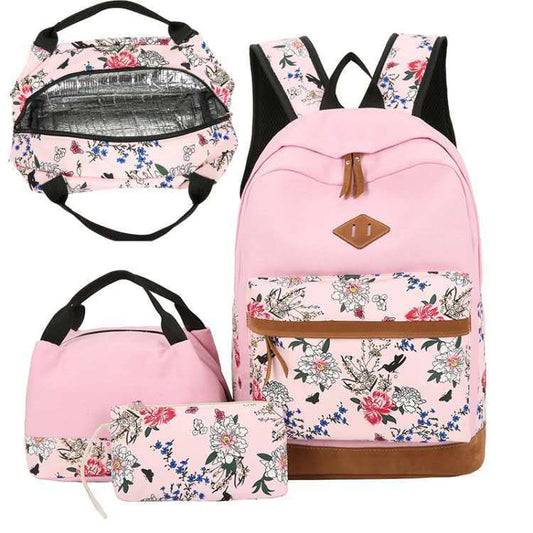 Casual Backpack Three-piece Large Capacity Student Schoolbag Japanese Style 22984767586 210612214