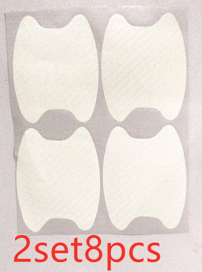 4pcs Set Of Door Stickers Carbon Fiber Scratch-resistant Car Handle Stickers - HD Wireless Product #5