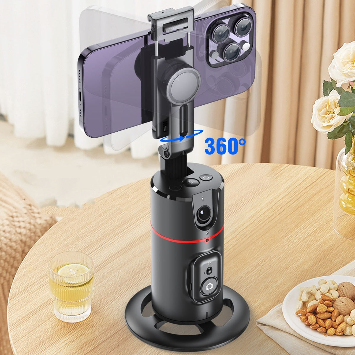 360 Degree Intelligent AI Facial Recognition Tracking And Tracking Stabilizer - 图片 3