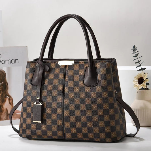 New Printed Tote Portable Shoulder Crossbody Women's Bag Middle-aged Lady Mother High Sense 22aa299b c7cf 4e7c ba2e ec71cf4d2