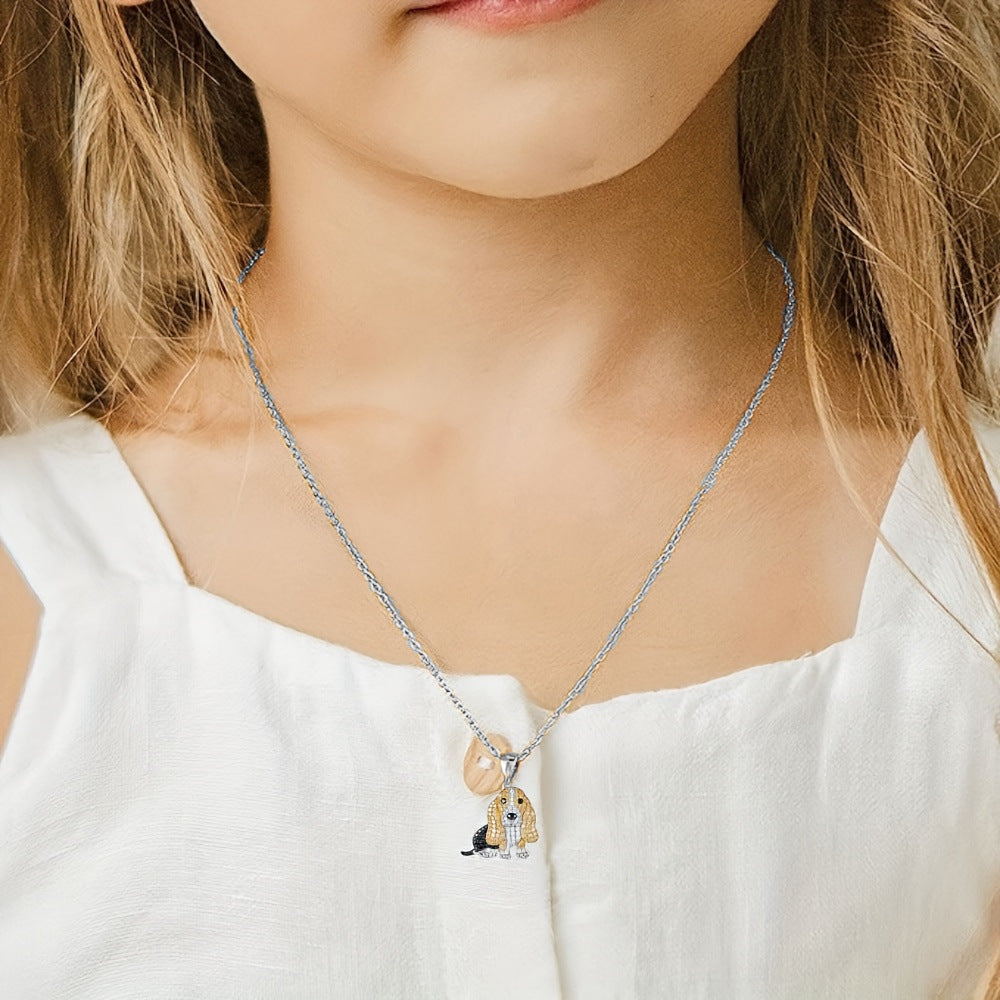 Cute Baggy Hound Pendant Necklace 22ac149d ed90 4aac b971 2b7872d21aff