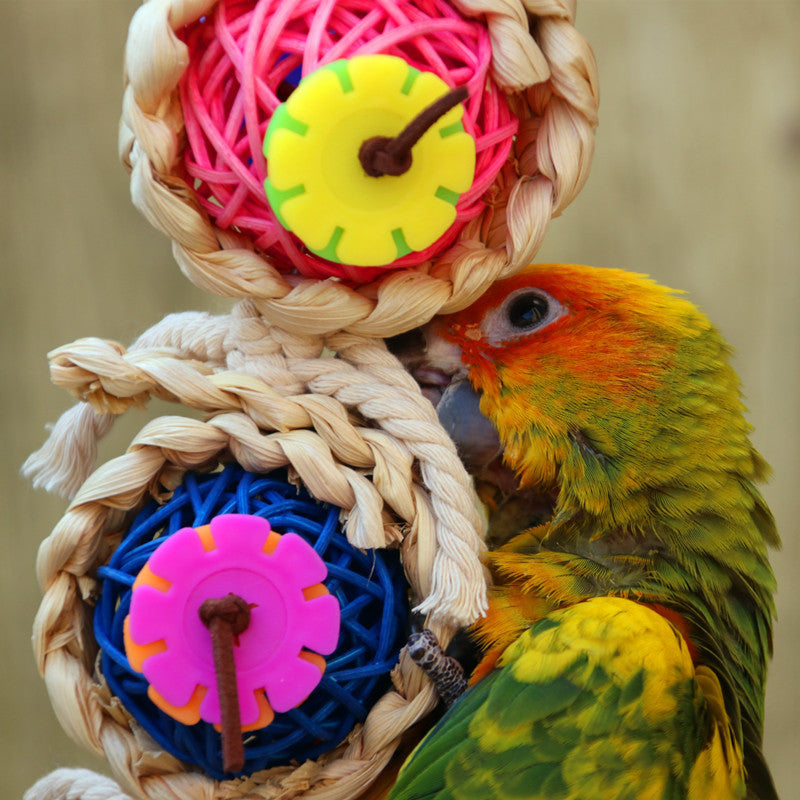 Parrot Supplies Pet Bird Toy Bite Toy Ran Vine Bal Twist String 22ad10e4 588f 4b9e b376 b48a7ae5f2a5