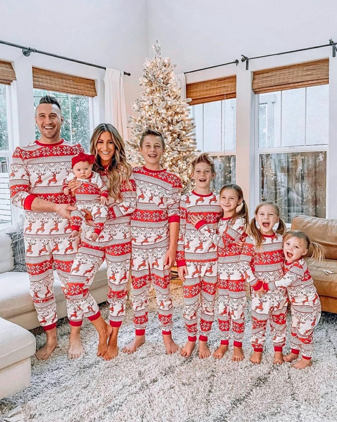 Christmas Printed Parent-child Wear Homewear Family Set Pajamas 22b1c628 7394 449d a1b4 1ccfb4e34207