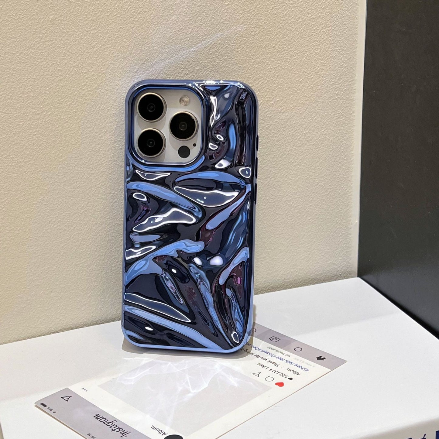 Electroplating Three-dimensional Pleated Pattern Shell Advanced Sense - 图片 2