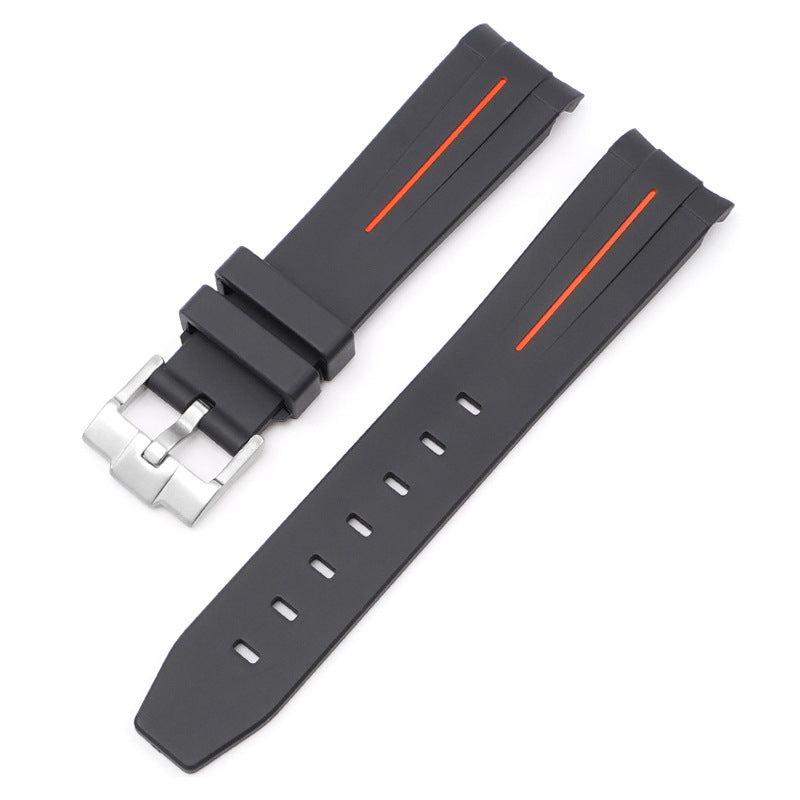Mercury Arc Rubber Watch Strap Men's And Women's Waterproof 20mm 22c25890 1939 4e53 ad30 abeef7fc9da4