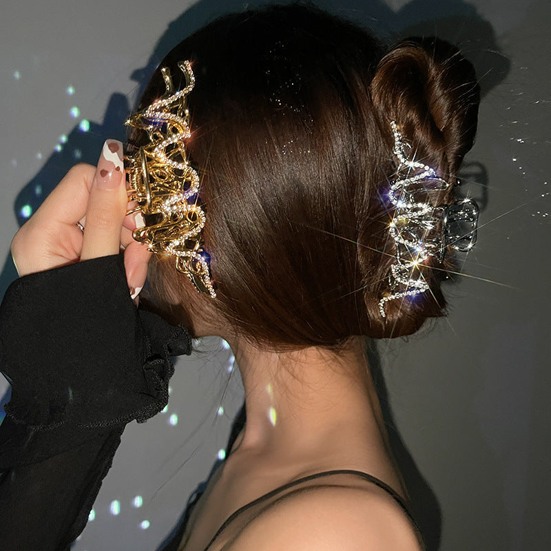 Lightning Metal Liquid Back Head Grip Barrettes Female Headdress 22c8a794 496e 40b3 bcfd f36c4951dcf1