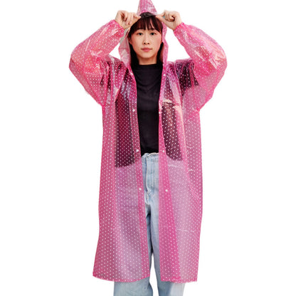 Polka Dot Raincoat Long Thickened Walking Tour 22d56117 643c 4da0 9e84 11899910d901