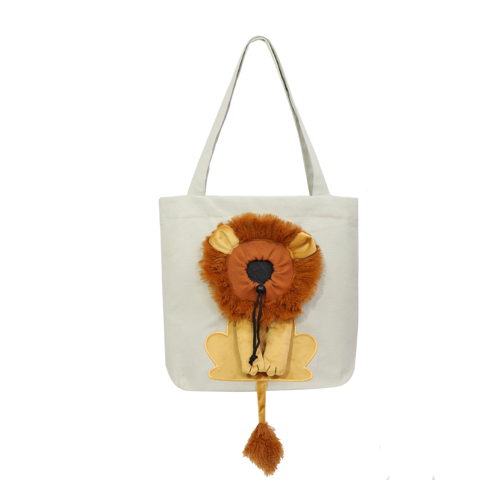 Soft Pet Carriers Lion Design Portable Breathable Bag Cat Dog Carrier Bags Outgoing Travel Pets Handbag With Safety Zippers 2