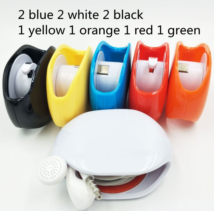 Automatic Earphone Retractor Reel-type Push-type Telescopic Multi-function Data Storage Box Winder - 图片 8