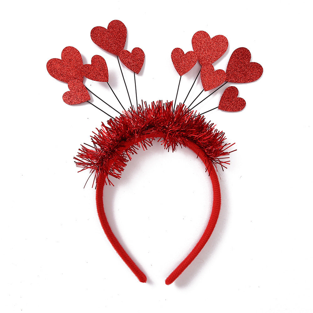 Fashion Headband Holiday Party Headdress Red Paillette Love Headband 22ece69b f07b 43af 8942 ea2e0ebe2f11