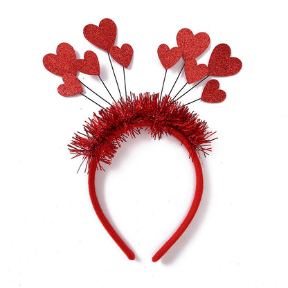 Fashion Headband Holiday Party Headdress Red Paillette Love Headband 22ece69b f07b 43af 8942 ea2e0ebe2f11