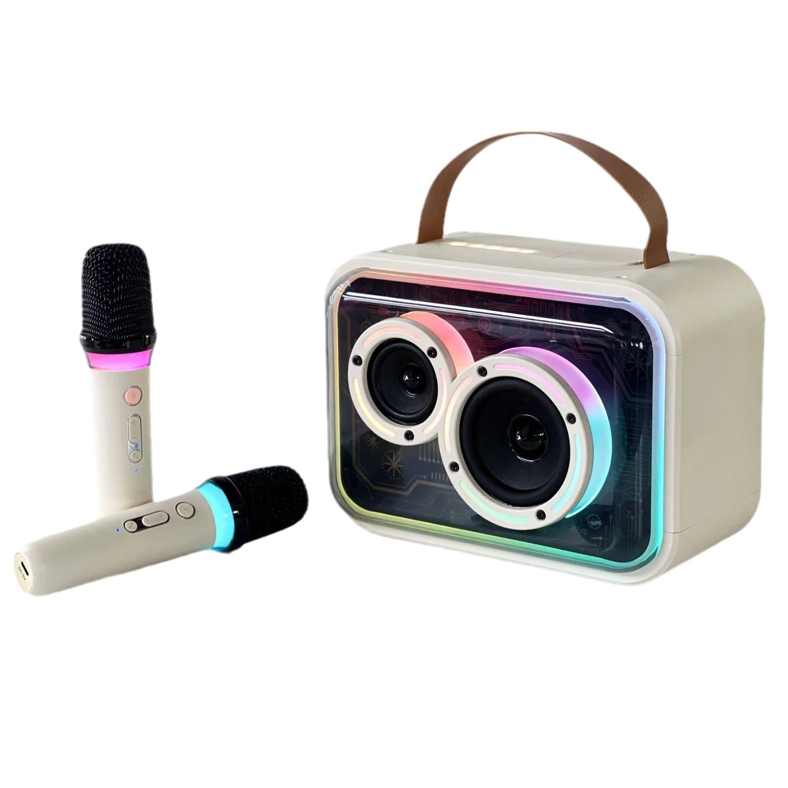 Bluetooth-compatible Speaker Colorful RGB Portable Karaoke Wireless Stereo 22f2c889 9ae8 4f55 9692 e5d1e80a48bc