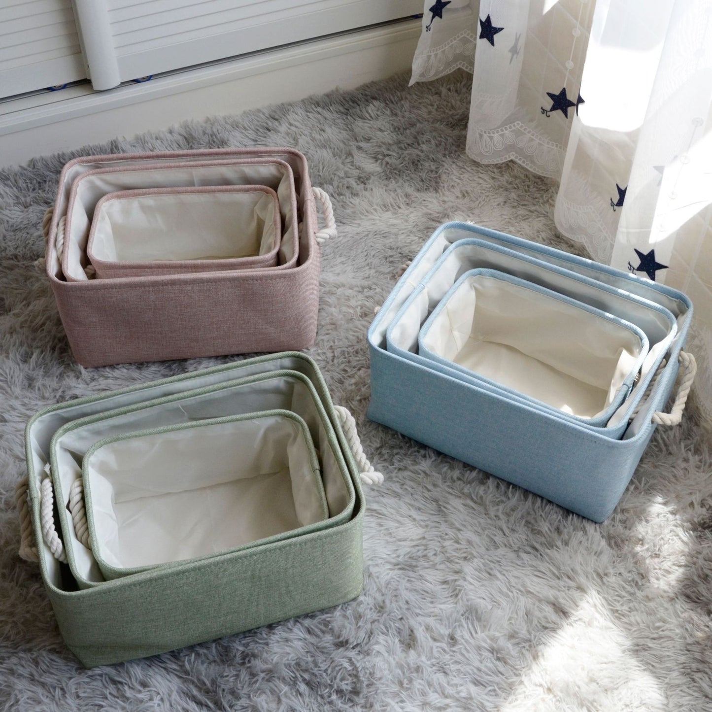 Nordic Japanese fabric storage basket 230355252240