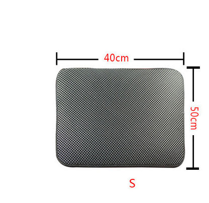 Double Layer Litter Cat Bed Pads Pet Cat Litter Mat Trapping Pets Litter Box Mat Pet Product Bed For Cats House Clean Mat 230