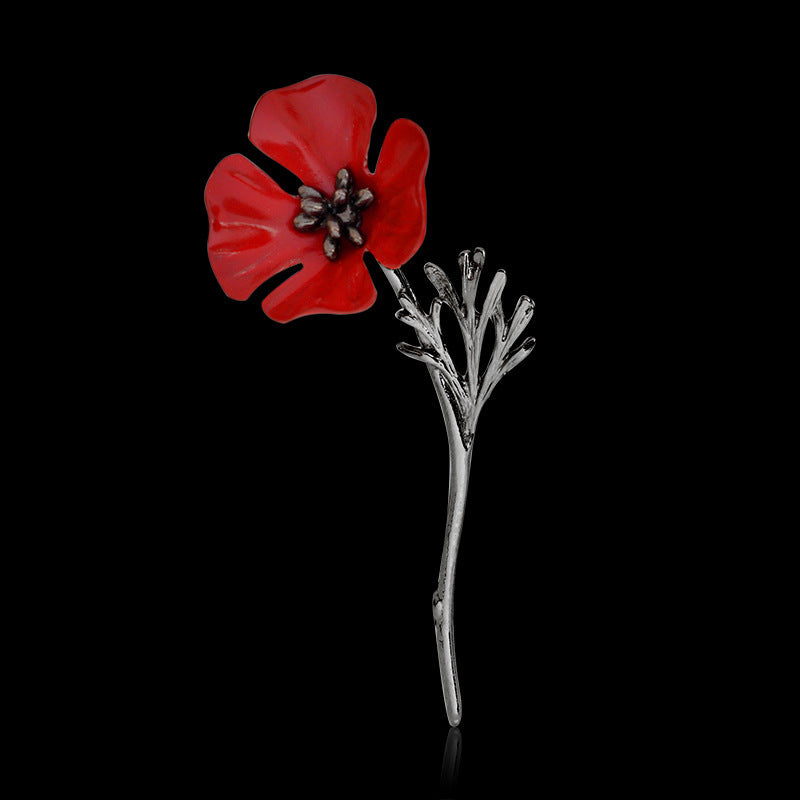 Red flower brooch 2312610226220