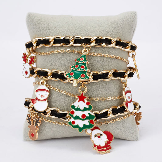 Christmas multi-layer braided bracelet 2316332328349