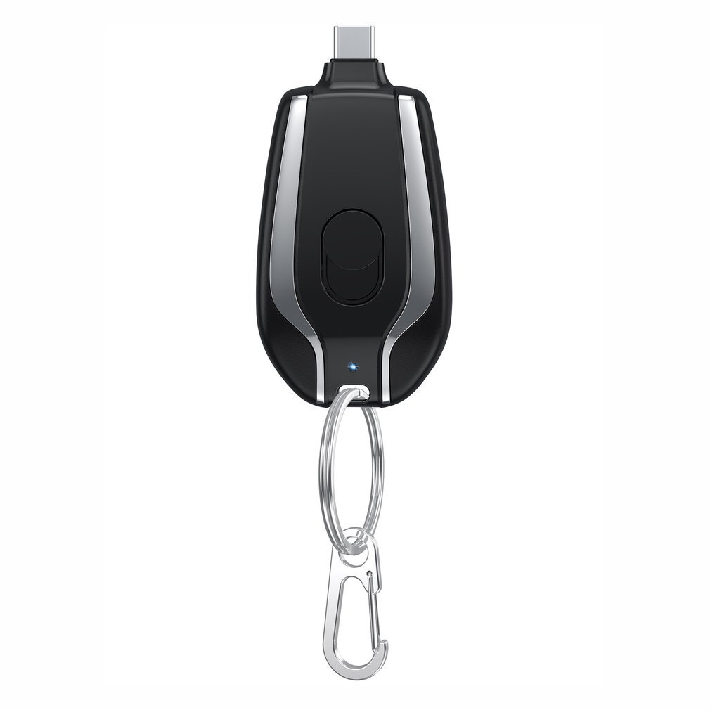 1500mAh Mini Power Emergency Pod Keychain Charger With Type-C Ultra-Compact Mini Battery Pack Fast Charging Backup Power Bank - 图片 10