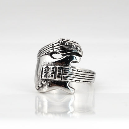 Retro Punk Titanium Steel Ring Men's Personality Wide Ring 231e73ea 47a2 45cd 8f04 85962d476346