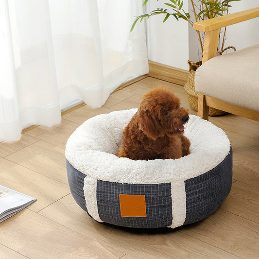 Winter Super Soft Warm Pet Bed Lamb Wool Kennel 232031472068