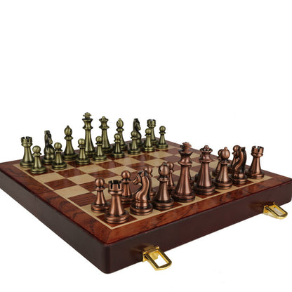 Chess Premium Gift Box Metal Bronze Children's Folding 232154202069