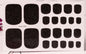 22 Nail Art Stickers Solid Color Green Onion Powder Foot Stickers - HD Wireless Product #6