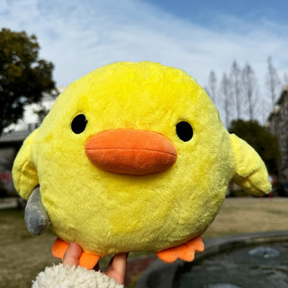 Cute Knife-holding Small Yellow Duck Plush Stuffed Doll Pillow 23248671 f522 49cb 9817 923991909f5c
