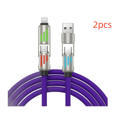 240W Data Cable Fast Charging Two-to-two Charging Cable - 图片 9