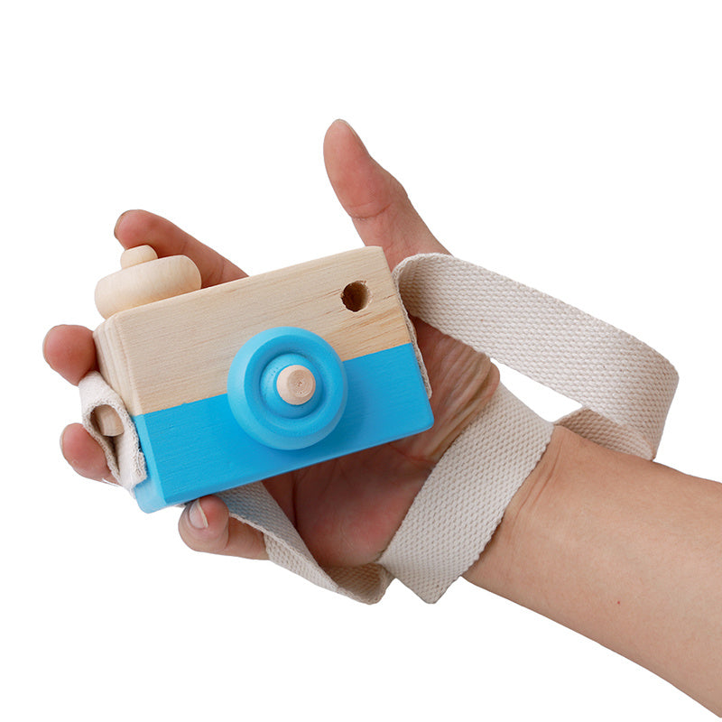 Cute Wooden Camera Toys Baby Kid Hanging Photography Prop Decoration Educational Outdoor Activity Toy Children's Day Happy Gi