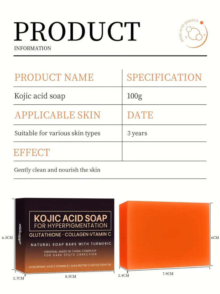 Brightening Skin Color Handmade Turmeric Kojic Acid Soap 233711fe 64ef 4139 aa80 8737b76bcddf