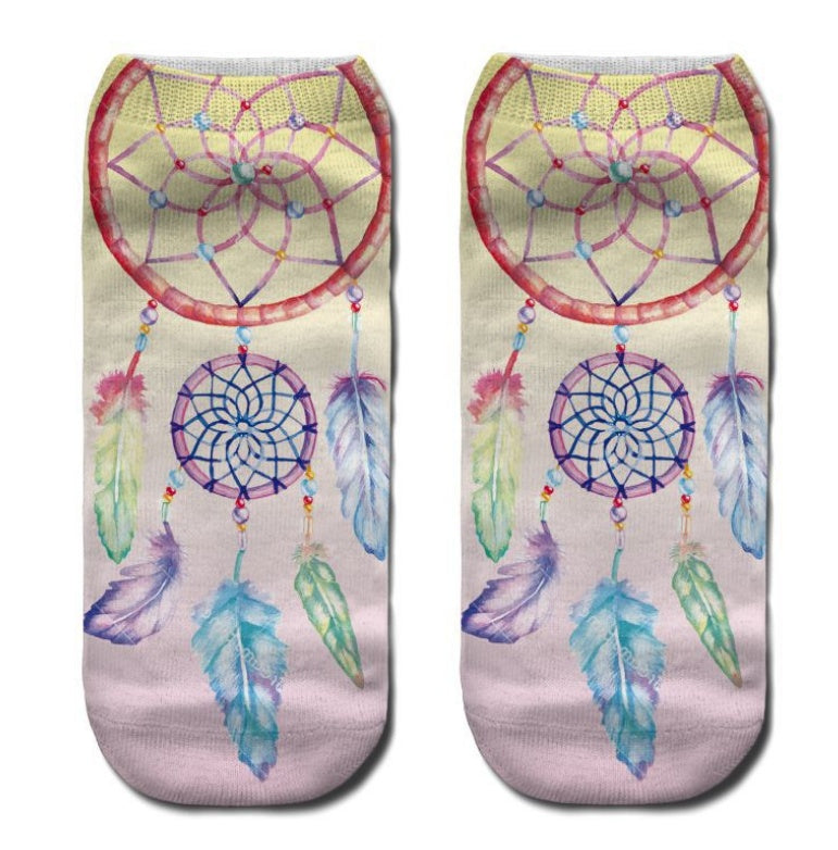Popular Funny Unisex Short Socks 3D Cat Printed Anklet Socks Casual Socks 2338768363689