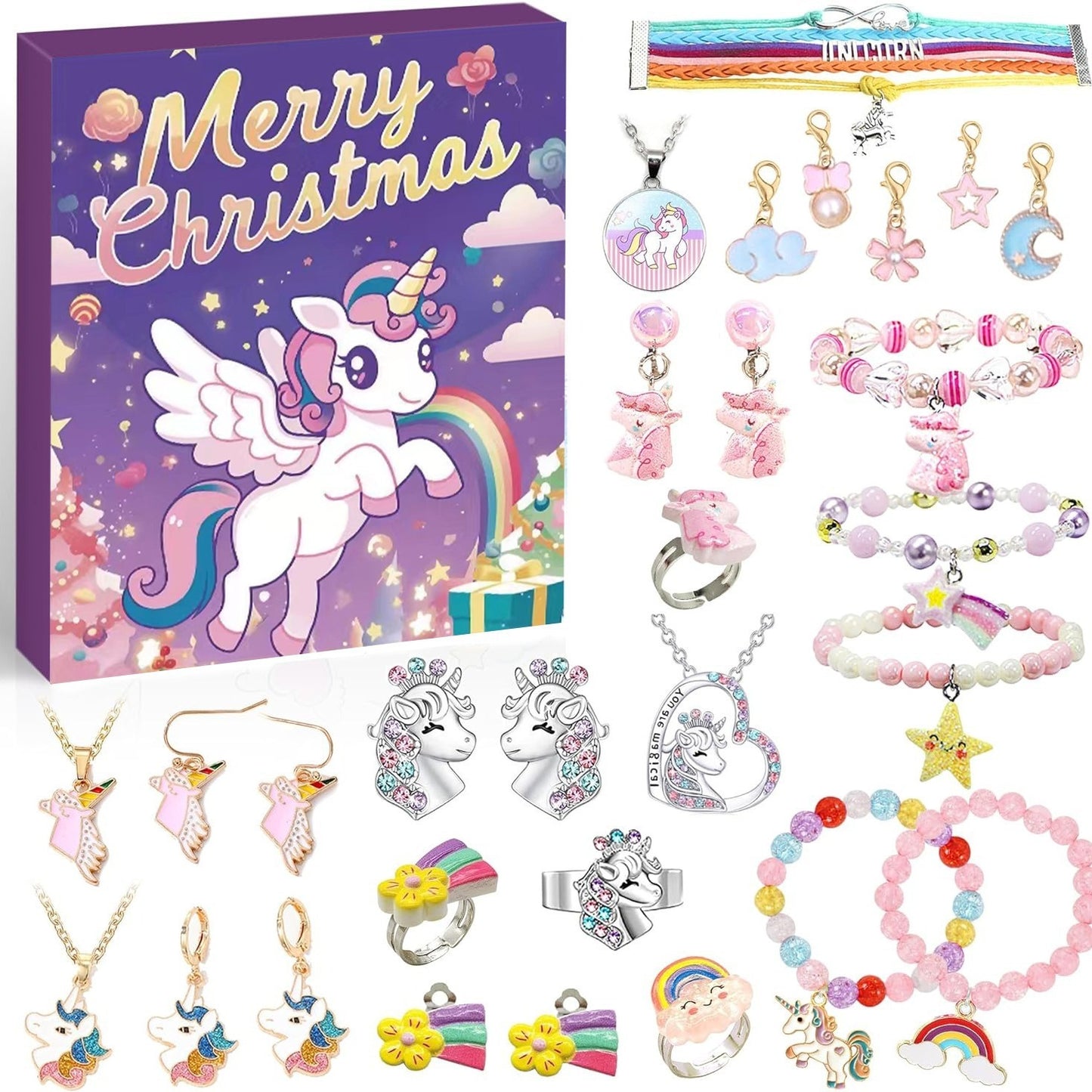 Diy Creative Children's Bracelet Ornament 24 Grid Calendar Christmas Blind Box 2342937f 122a 44be 8284 31aa68339ffa